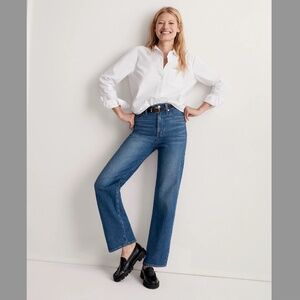 NWT Madewell Vintage Wide-Leg Jeans 23 Leifland Wash